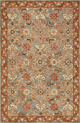 Loloi Victoria Vk-10 Slate / Terracotta Rugs - main flat