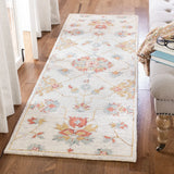 Safavieh Micro-Loop 2'-3" x 7'-0" Rug in Silver / Red