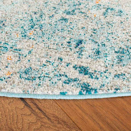 Safavieh Madison 5'-0" x 5'-0" Rug in Light Blue / Beige
