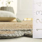 Safavieh Natural Fiber 4'-0" x 6'-0" Rug in Natural / Light Blue