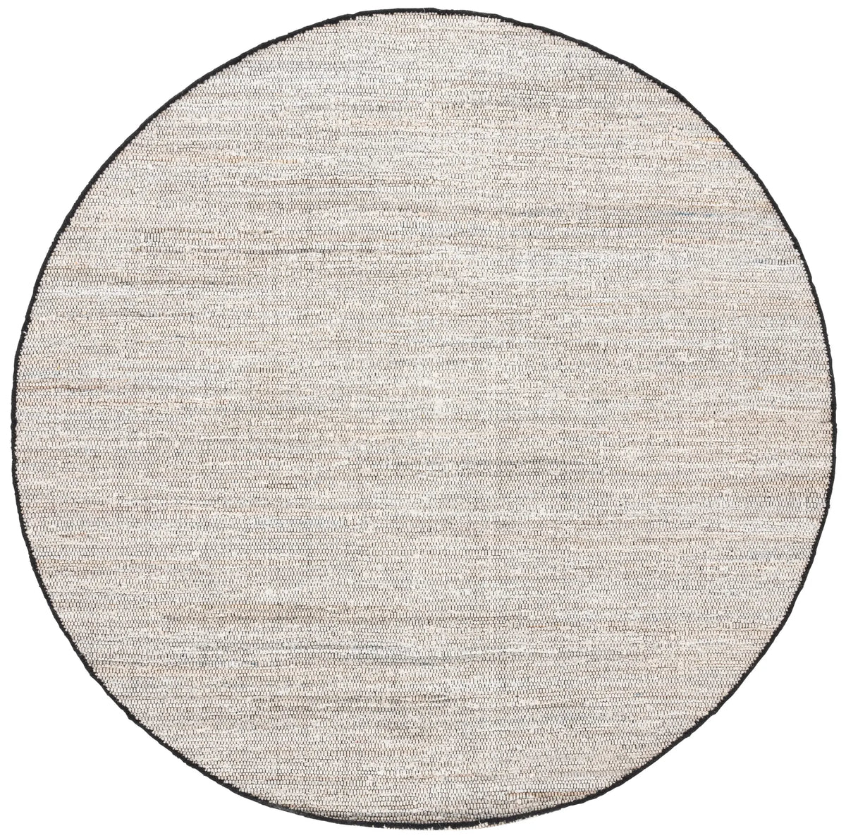 Safavieh Rag Rug 6'-0" x 6'-0" Rug in Ivory / Black