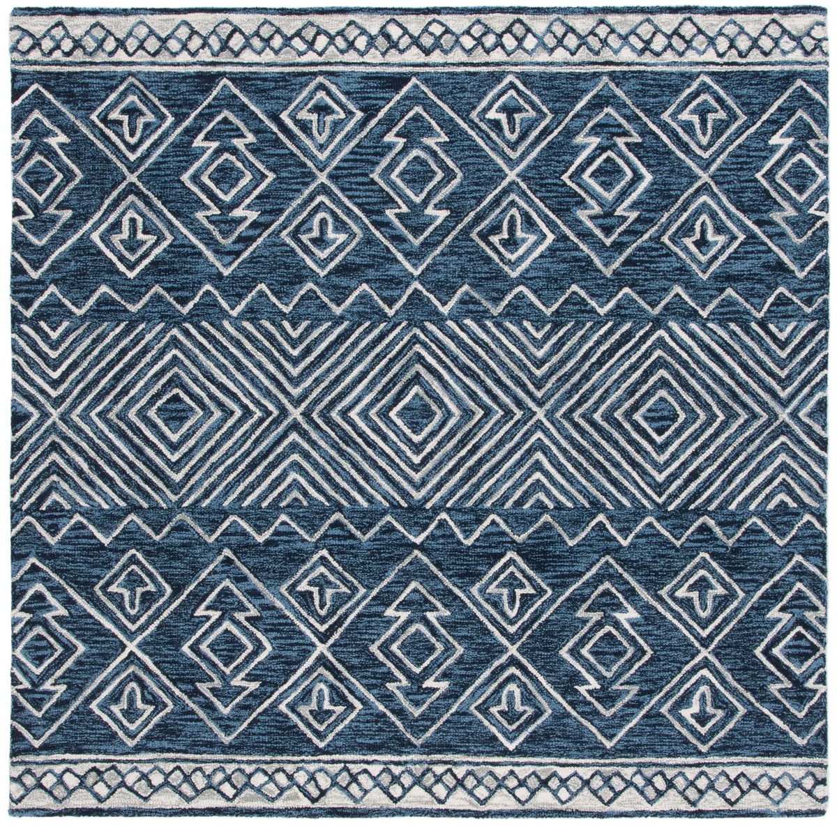 Safavieh Metro 6'-0" x 6'-0" Rug in Navy / Ivory