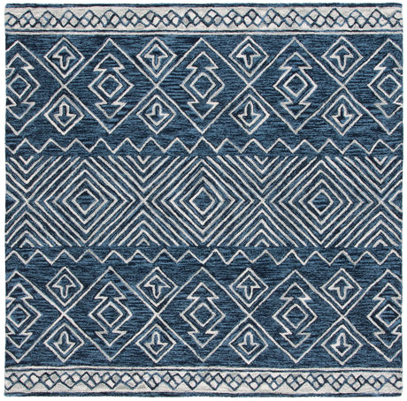 Safavieh Metro 6'-0" x 6'-0" Rug in Navy / Ivory