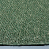 Safavieh Courtyard 6'-7" x 6'-7" Rug in Dark Green