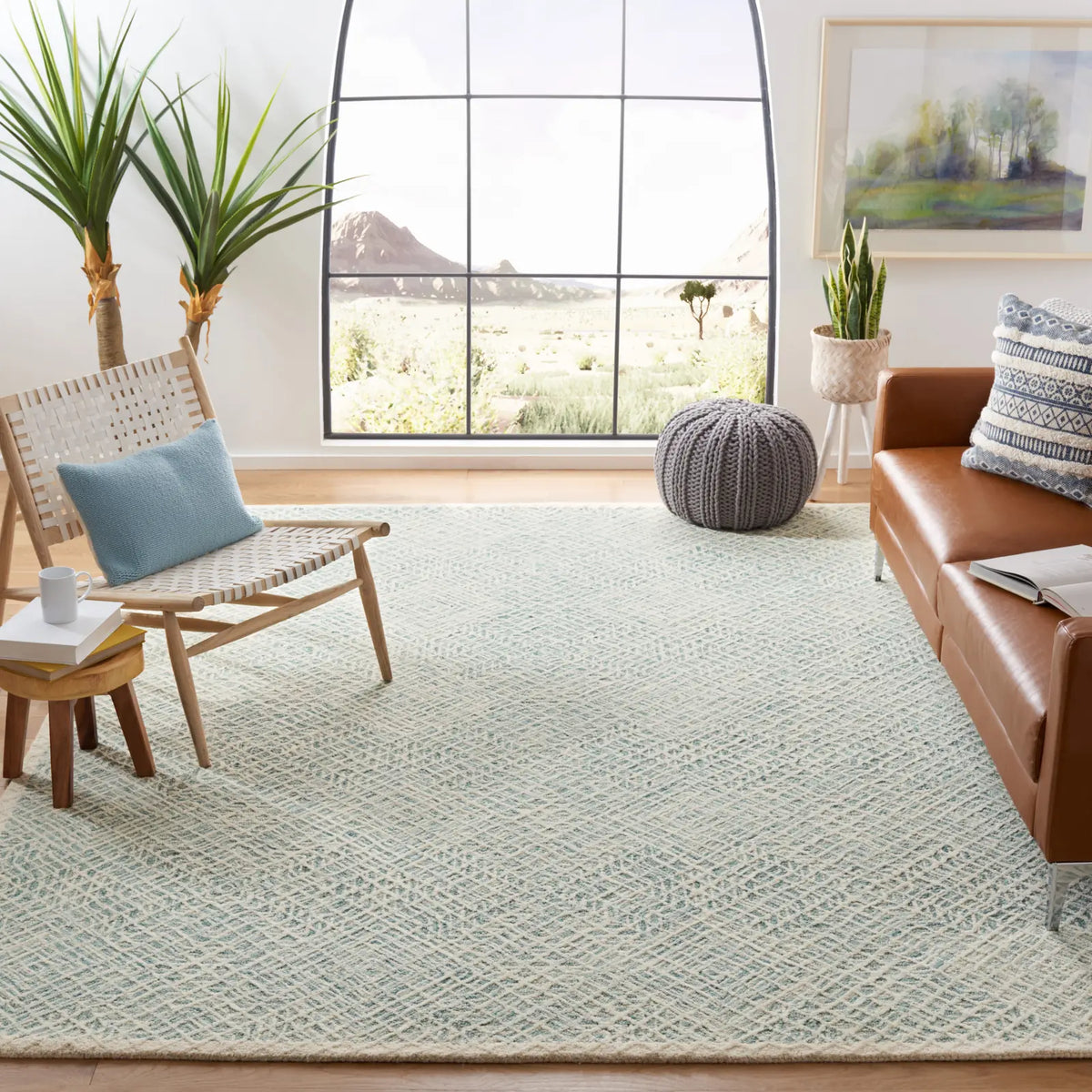 Safavieh Capri 10'-0" x 14'-0" Rug in Blue / Ivory