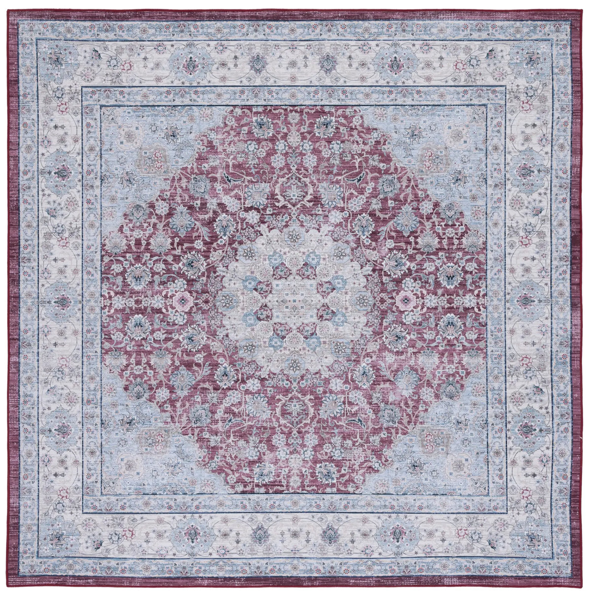 Safavieh Tucson 6'-0" x 6'-0" Rug in Rust / Beige