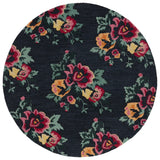 Safavieh Jardin 6'-0" x 6'-0" Rug in Black / Pink