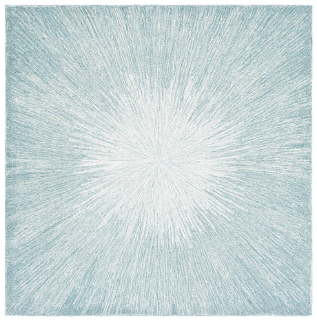Safavieh Micro-Loop 5'-0" x 5'-0" Rug in Aqua