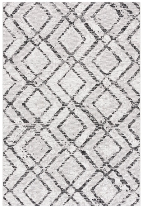 Safavieh Courtyard 4'-0" x 5'-7" Rug in Ivory / Black