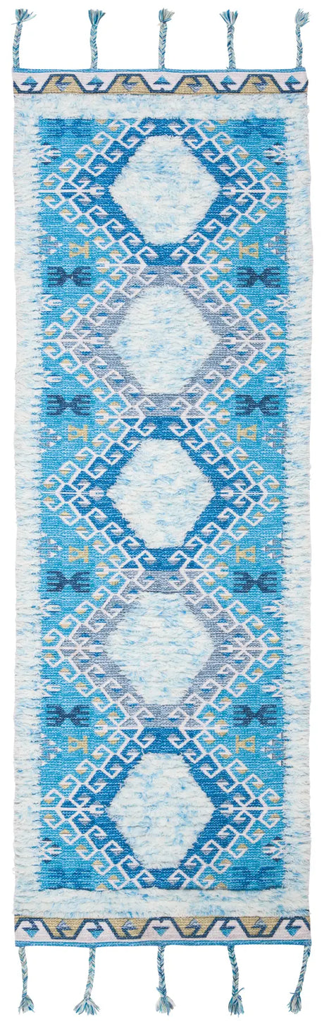 Safavieh Saffron 2'-3" x 8'-0" Rug in Turquoise / Blue