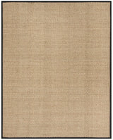 Safavieh Natural Fiber 10'-0" x 14'-0" Rug in Natural / Black