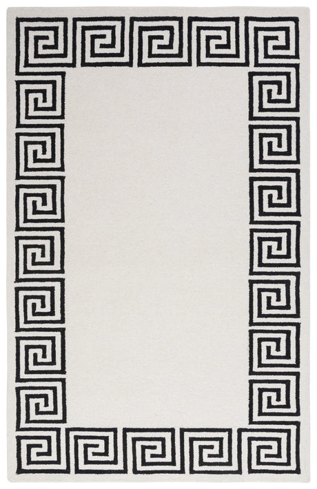 Safavieh Metro 4'-0" x 6'-0" Rug in Ivory / Black