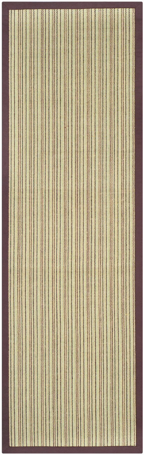 Safavieh Natural Fiber 2'-6" x 12'-0" Rug in Blue / Purple