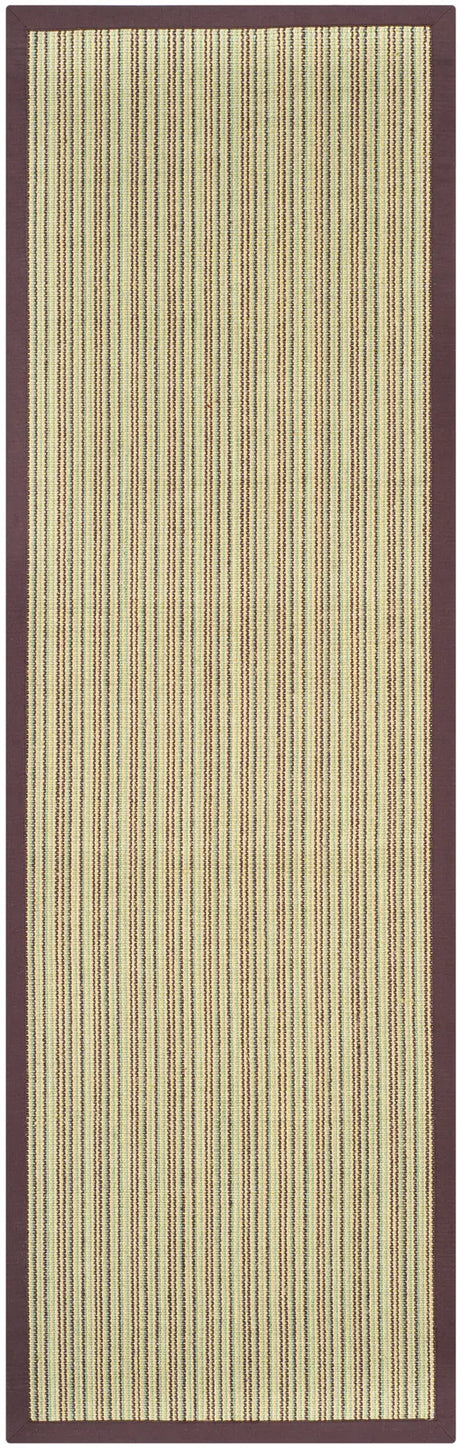 Safavieh Natural Fiber 2'-6" x 12'-0" Rug in Blue / Purple