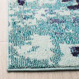 Safavieh Madison 4'-0" x 6'-0" Rug in Turquoise / Navy