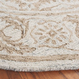 Safavieh Micro-Loop 6'-0" x 6'-0" Rug in Brown / Light Blue