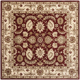 Safavieh Royalty 7'-0" x 7'-0" Rug in Red / Ivory