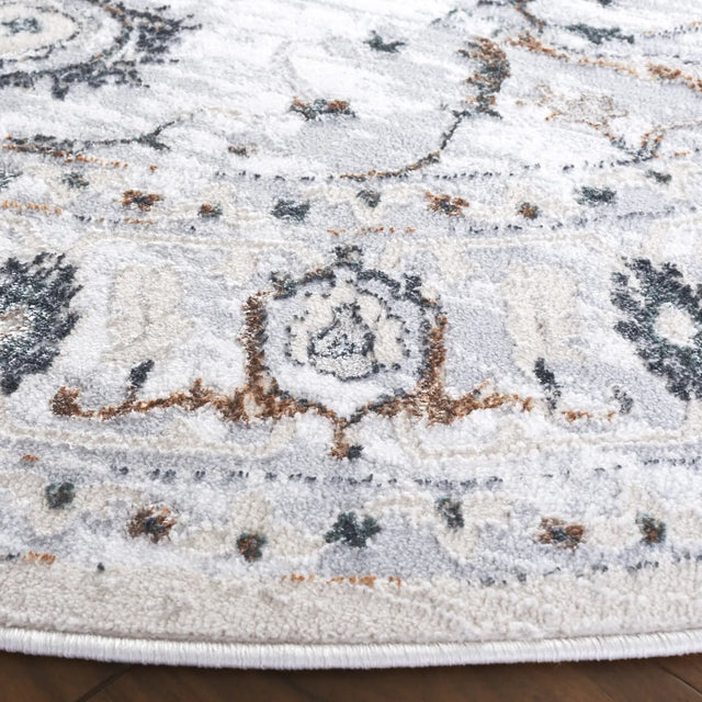Safavieh Alenia 100 6'-7" x 6'-7" Rug in Grey / Beige Gold