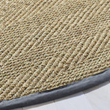 Safavieh Natural Fiber 6'-0" x 6'-0" Rug in Natural / Dark Grey