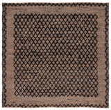 Safavieh Natural Fiber 6'-0" x 6'-0" Rug in Black / Natural