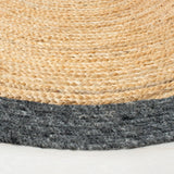 Safavieh Braided 5'-0" x 7'-0" Rug in Black / Gold