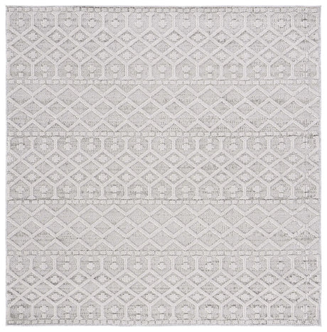 Safavieh Global 6'-7" x 6'-7" Rug in Grey / Ivory