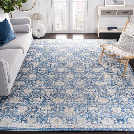 Safavieh Brentwood 10'-0" x 13'-0" Rug in Navy / Creme