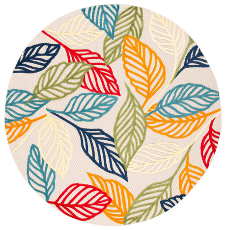 Safavieh Cabana 6'-7" x 6'-7" Rug in Ivory / Green
