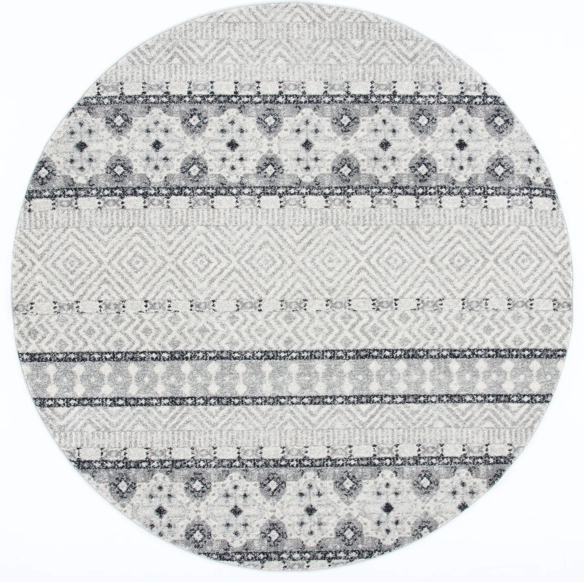 Safavieh Madison 700 6'-7" x 6'-7" Rug in Charcoal / Grey