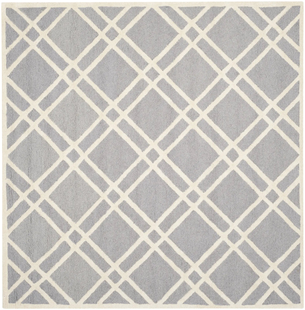 Safavieh Cambridge 6'-0" x 6'-0" Rug in Silver / Ivory