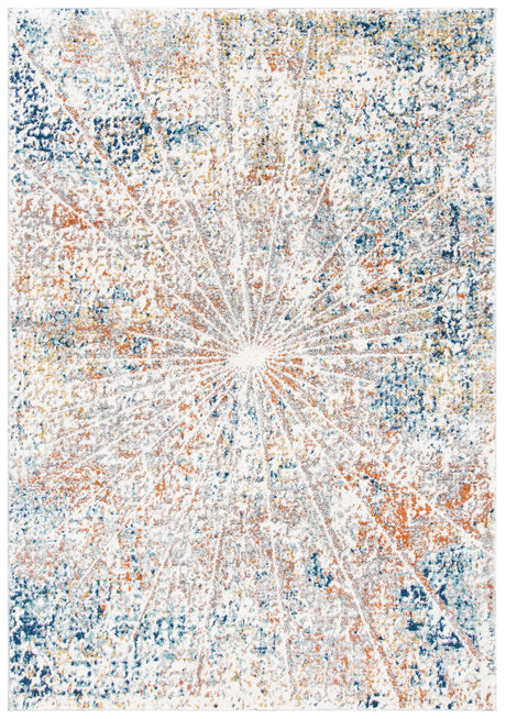 Safavieh Aston 4'-0" x 6'-0" Rug in Ivory / Navy