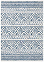 Safavieh Tulum 4'-0" x 6'-0" Rug in Ivory / Navy
