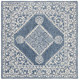 Safavieh Micro-Loop 5'-0" x 5'-0" Rug in Blue / Ivory