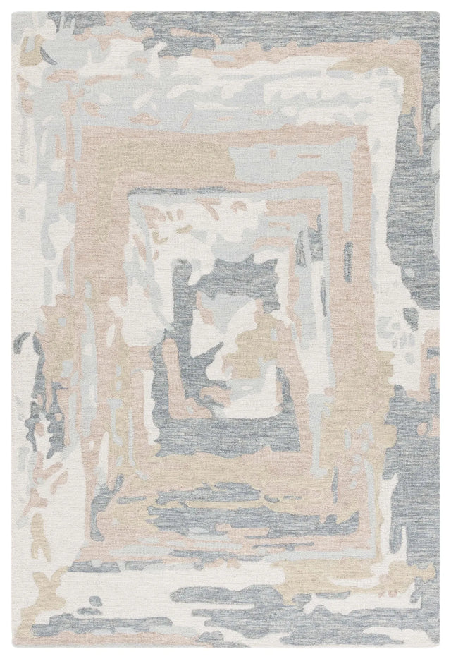 Safavieh Ebony 4'-0" x 6'-0" Rug in Grey / Ivory