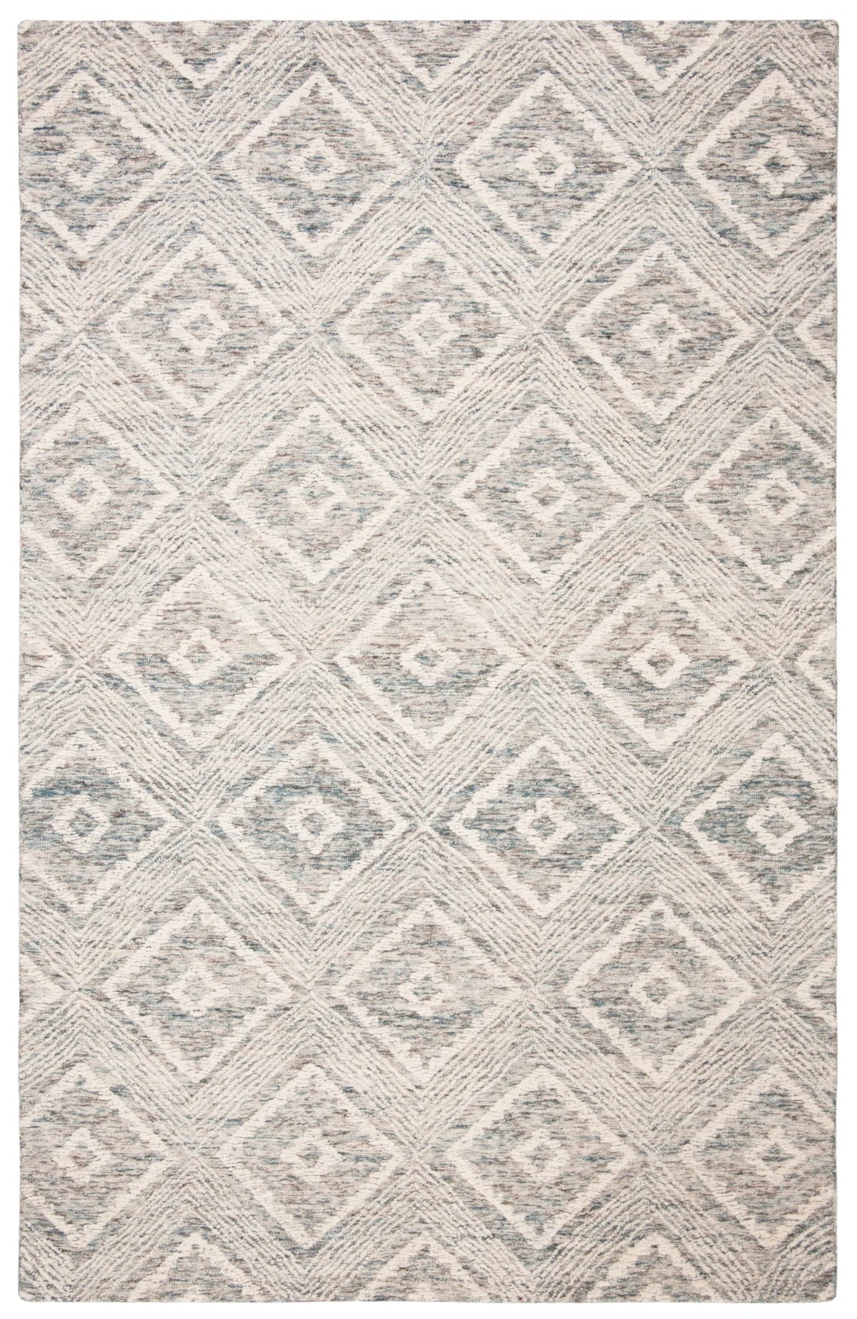 Safavieh Abstract 4'-0" x 6'-0" Rug in Ivory / Denim