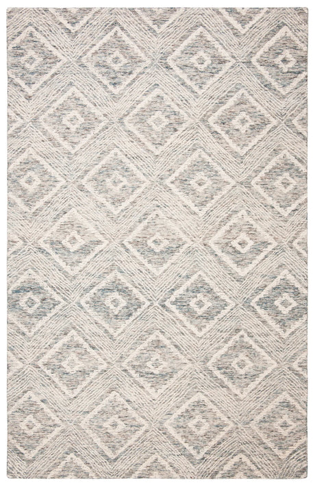 Safavieh Abstract 4'-0" x 6'-0" Rug in Ivory / Denim