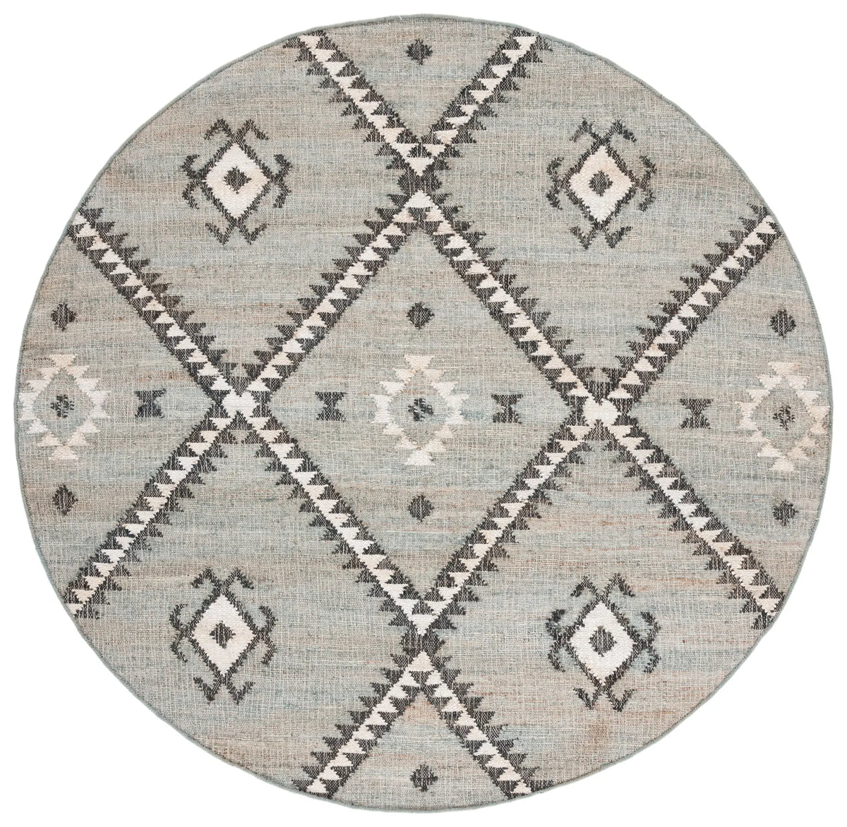 Safavieh Kilim 7'-0" x 7'-0" Rug in Blue / Black