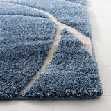 Safavieh Florida Shag 5'-3" x 7'-6" Rug in Light Blue / Cream