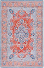 Safavieh Tucson 4'-0" x 6'-0" Rug in Rust / Blue