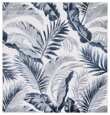 Safavieh Cabana 6'-5" x 6'-5" Rug in Ivory / Navy