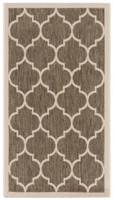 Safavieh Courtyard 2'-0" x 3'-7" Rug in Brown / Bone