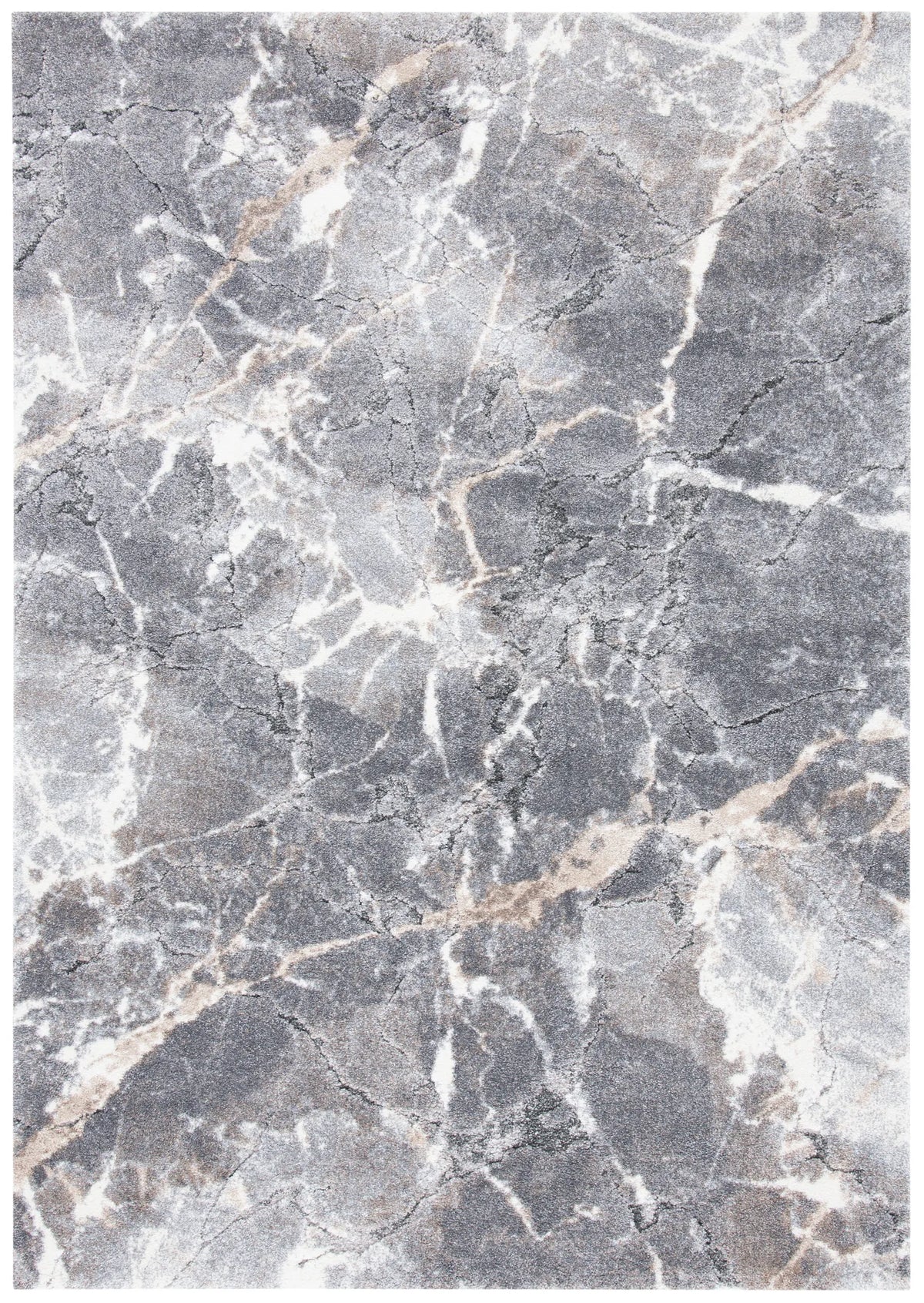 Safavieh Cyrus Shag 4'-5" x 6'-5" Rug in Grey / Beige