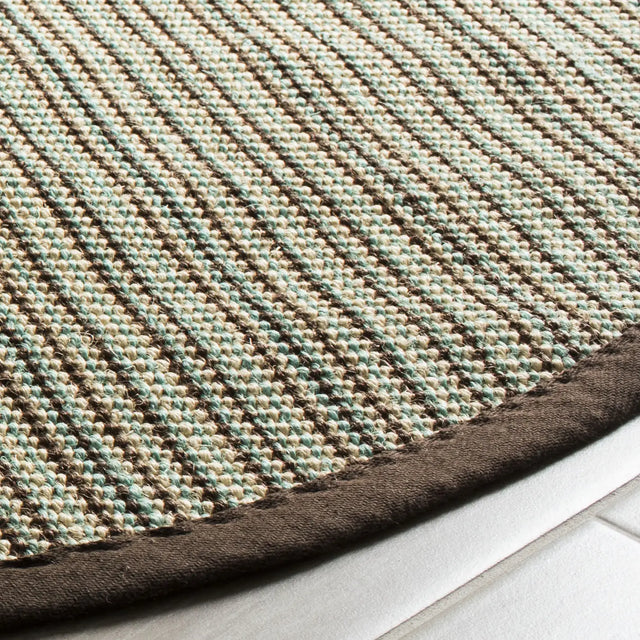 Safavieh Natural Fiber 6'-0" x 6'-0" Rug in Teal / Brown