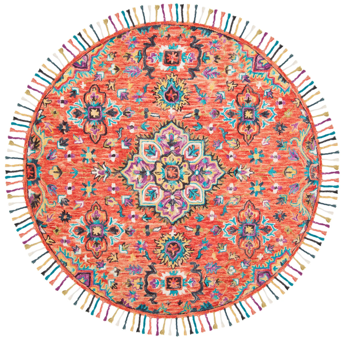Safavieh Aspen 5'-0" x 5'-0" Rug in Red / Gold
