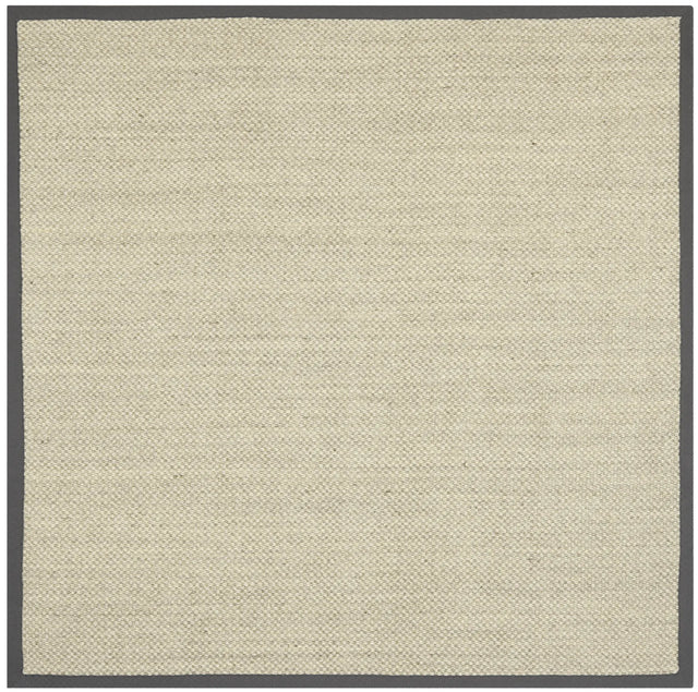 Safavieh Natural Fiber 6'-0" x 6'-0" Rug in Marble / Grey