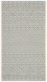 Safavieh Courtyard 2'-0" x 3'-7" Rug in Beige / Aqua