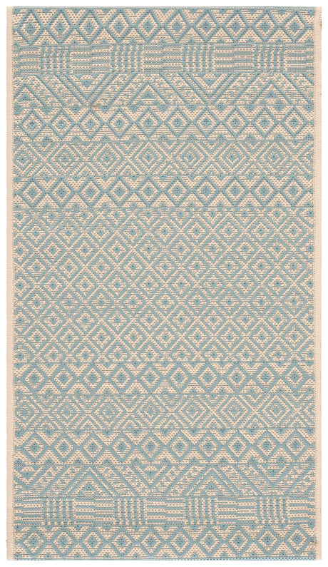 Safavieh Courtyard 2'-0" x 3'-7" Rug in Beige / Aqua