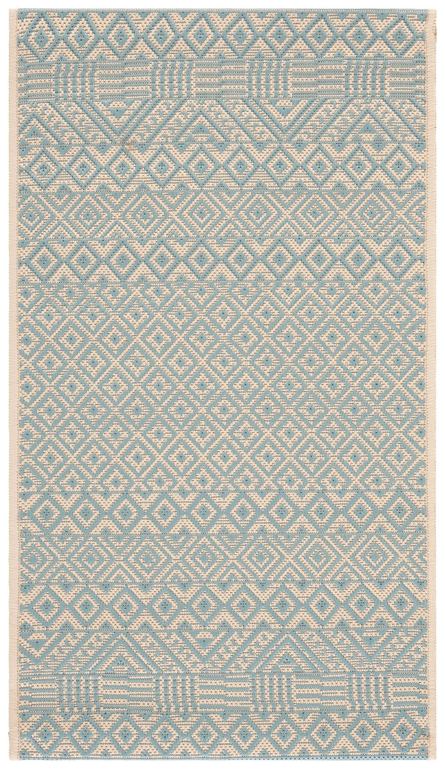 Safavieh Courtyard 2'-0" x 3'-7" Rug in Beige / Aqua