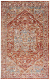 Safavieh Valencia 4'-0" x 6'-2" Rug in Rust / Beige Blue