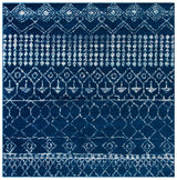 Safavieh Tulum 6'-7" x 6'-7" Rug in Navy / Ivory
